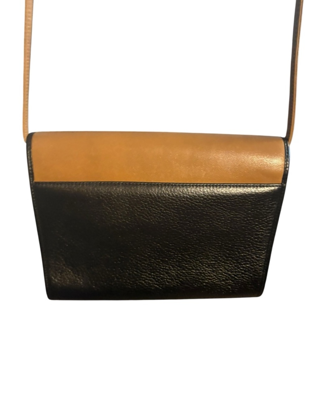 Christian Dior vintage two tone brown and black leather crossbody EUC - Picture 7 of 17